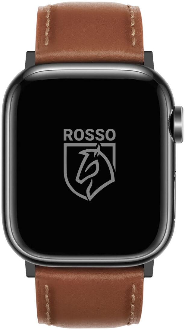 Rosso Deluxe Apple Watch Band - 1-10/SE/Ultra - 49/46/45/44/42MM - Leer - Bruin afbeelding 2