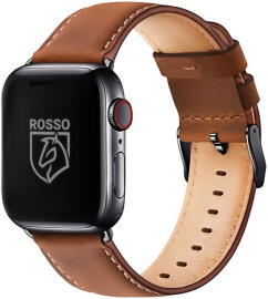 Rosso Deluxe Apple Watch Band - 1-10/SE/Ultra - 49/46/45/44/42MM - Leer - Bruin