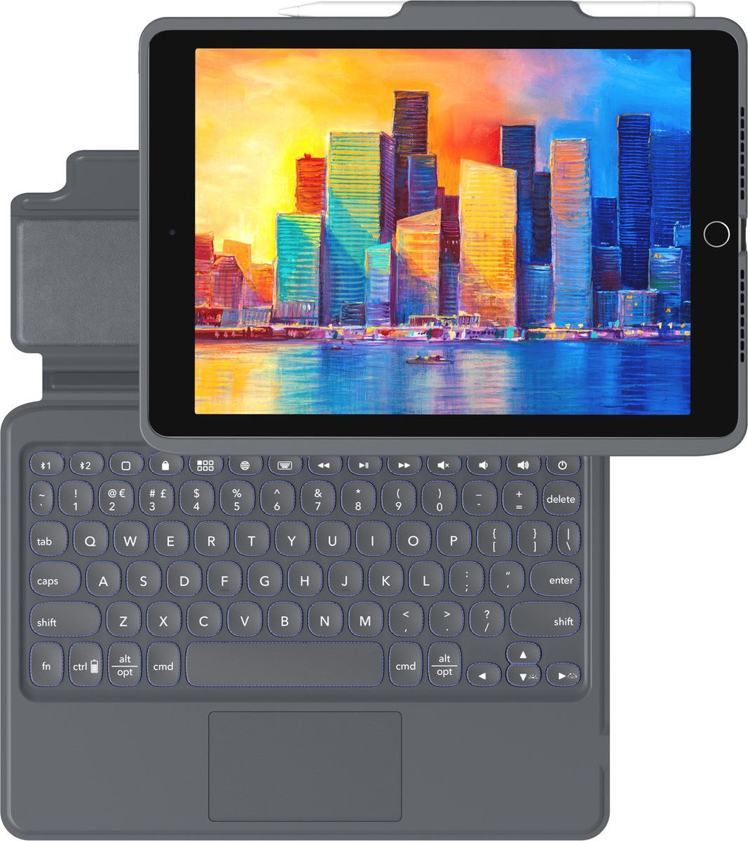 ZAGG Pro Keys Apple iPad 10.2 Toetsenbord Hoes met Trackpad Zwart afbeelding 6