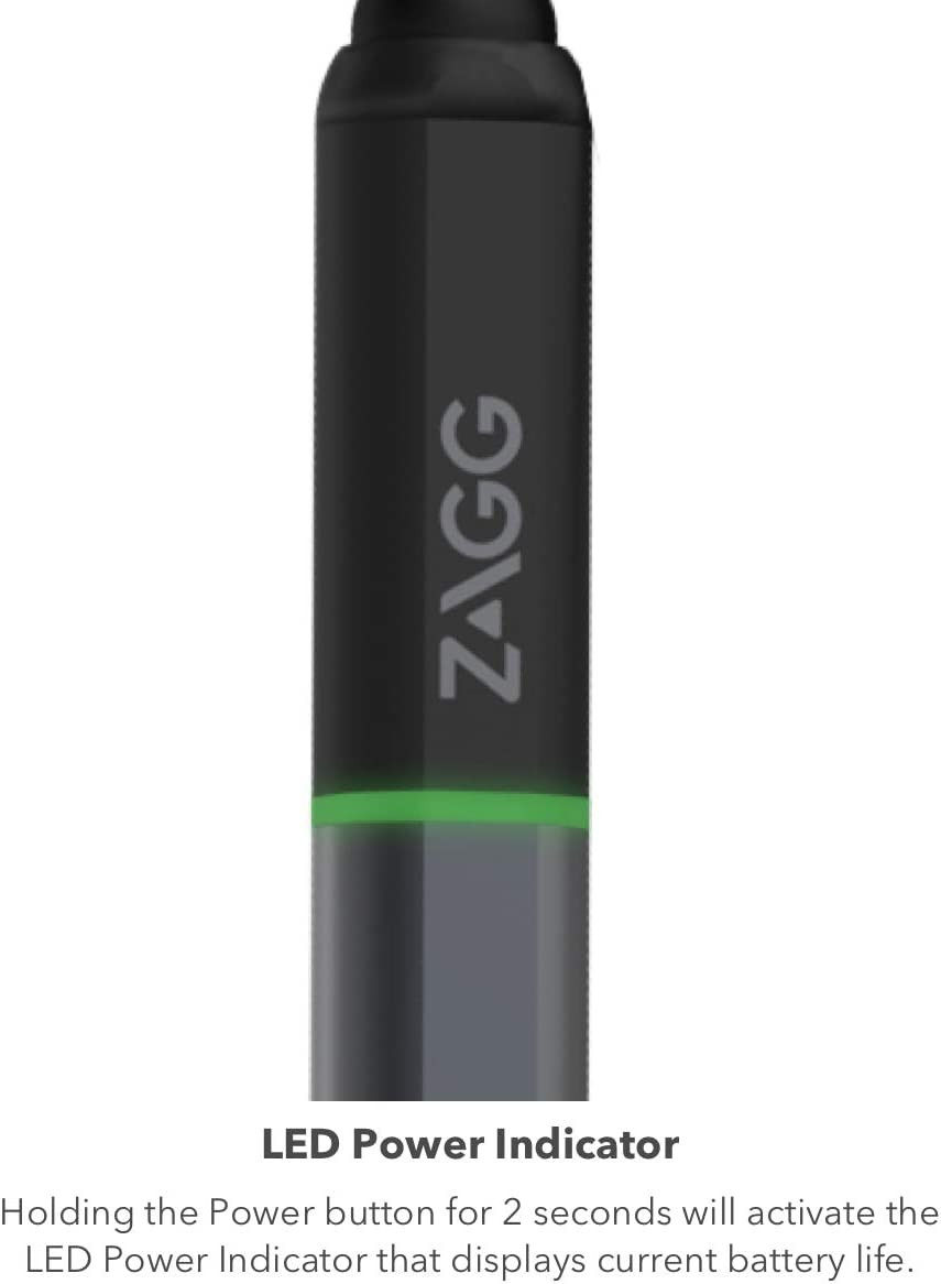 ZAGG Pro Stylus - Actieve Stylus Pen voor Apple iPad Zwart afbeelding 4