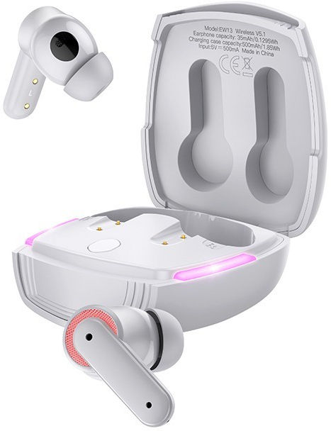 Hoco EW13 Draadloze Bluetooth Gaming Headset Noise Cancelling Grijs afbeelding 1