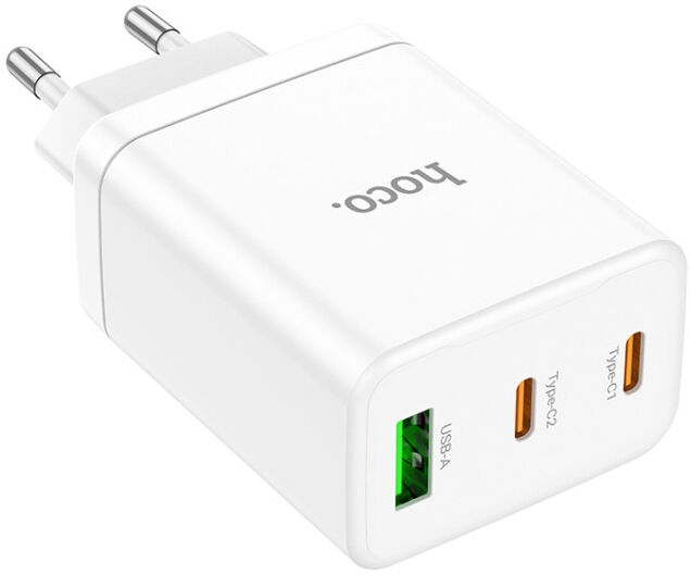 Hoco 35W USB/USB-C Snellader PD + QC 3.0 afbeelding 2