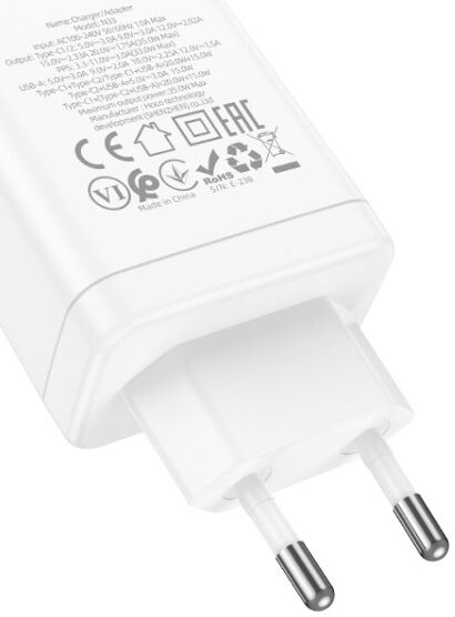 Hoco 35W USB/USB-C Snellader PD + QC 3.0 afbeelding 5