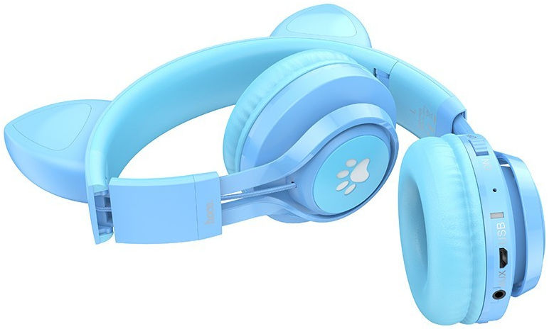 Hoco Draadloze Kinder Koptelefoon met Kattenoren afbeelding 2