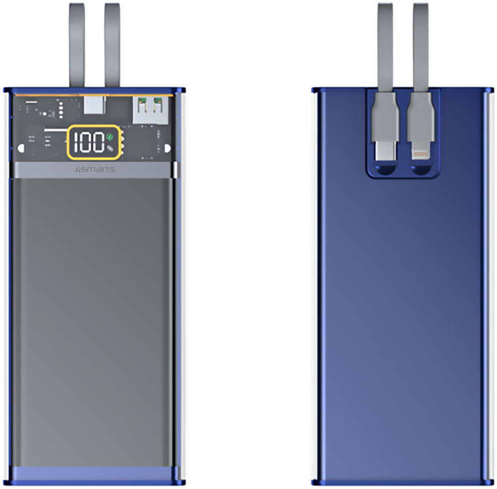 4smarts Powerbank 10.000 mAh Power Delivery Quick Charge 22.5W Blauw afbeelding 12