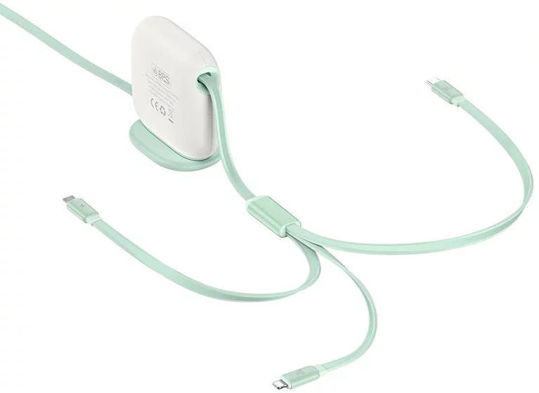 Baseus USB-C naar Lightning/USB-C/Micro USB Kabel 100W PD 1.7M Groen afbeelding 10