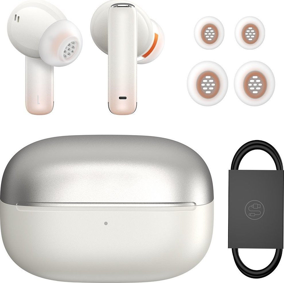 Baseus Storm 1 Wireless Bluetooth Earphones met Noise Cancelling Wit afbeelding 3
