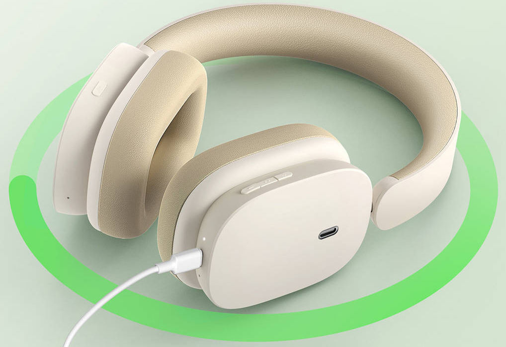 Baseus Bowie H1 Noise-Cancelling Draadloze Koptelefoon Beige afbeelding 22