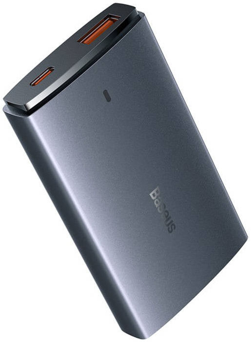 Baseus GaN5 Pro Ultra Compacte Reislader Power Delivery Adapter Grijs afbeelding 2