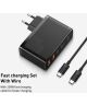 Baseus GaN2 100W Snellader met Power Delivery + 100W USB-C Kabel Zwart