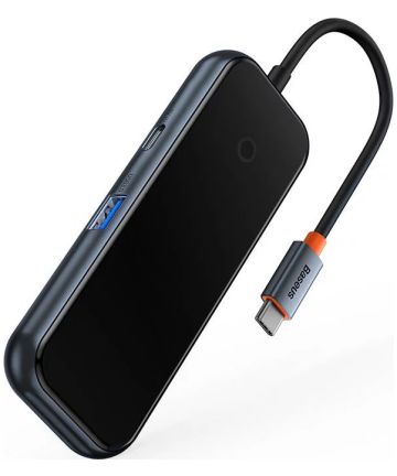 Baseus AcmeJoy Hub USB-C naar USB 3.0 Grijs Kabels