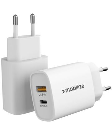 Mobilize 25W Power Delivery / PPS Charge USB-A en USB-C Adapter Wit Opladers