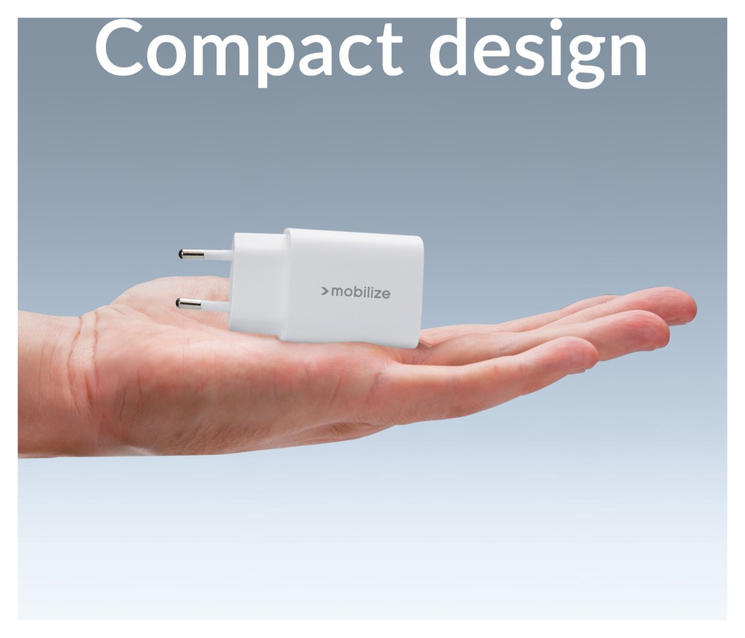 Mobilize 25W Power Delivery / PPS Charge USB-A en USB-C Adapter Wit afbeelding 2