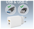 Mobilize 25W Power Delivery / PPS Charge USB-A en USB-C Adapter Wit afbeelding 4