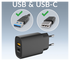 Mobilize 25W Power Delivery / PPS Charge USB-A en USB-C Adapter Zwart afbeelding 2