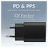 Mobilize 25W Power Delivery / PPS Charge USB-A en USB-C Adapter Zwart afbeelding 5