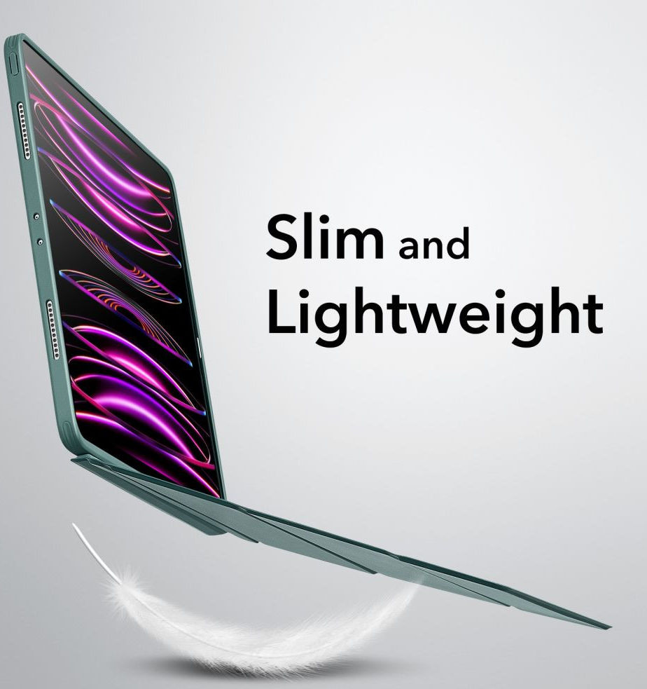 ESR Ascend Hybrid Apple iPad Pro 12.9 (2022/2021) Hoes Tri-Fold Groen afbeelding 7