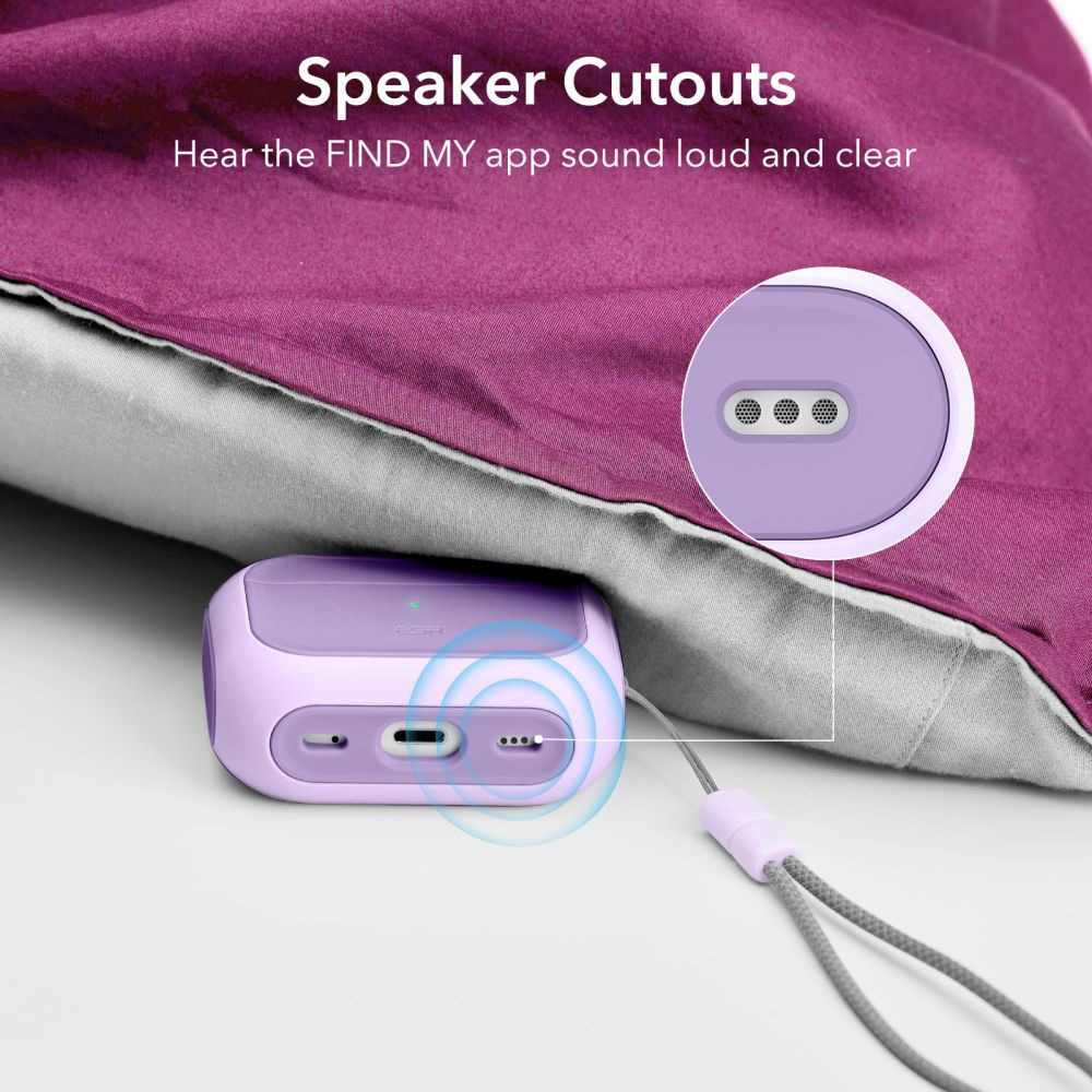 ESR Orbit Hybrid HaloLock Apple AirPods Pro 1/2 Hoesje MagSafe Paars afbeelding 6