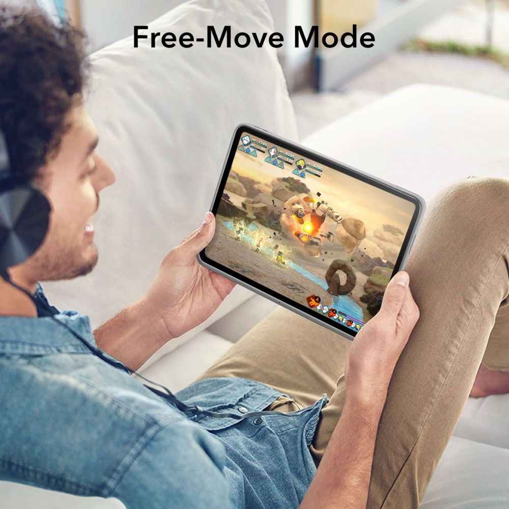 ESR Ascend Hybrid Apple iPad Pro 12.9 (2022/2021) Hoes Tri-Fold Grijs afbeelding 8