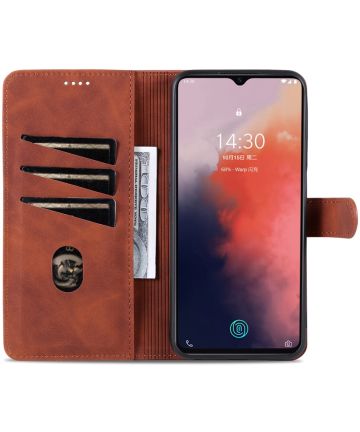 AZNS OnePlus Nord CE 2 Lite/Realme 9 Pro Hoesje Wallet Book Case Bruin Hoesjes