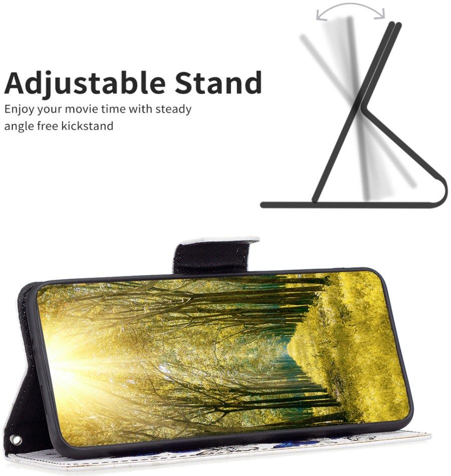 Xiaomi 13 Pro Hoesje Portemonnee Book Case Vlinder Print afbeelding 4