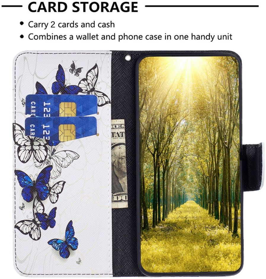 Xiaomi 13 Pro Hoesje Portemonnee Book Case Vlinder Print afbeelding 3