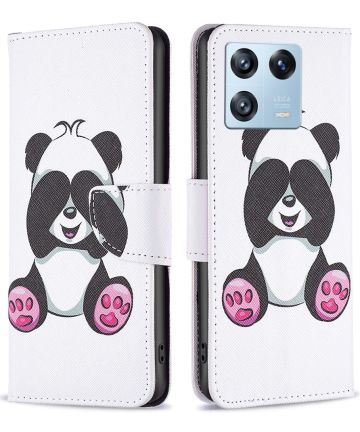 Xiaomi 13 Pro Hoesje Portemonnee Book Case Panda Print Hoesjes