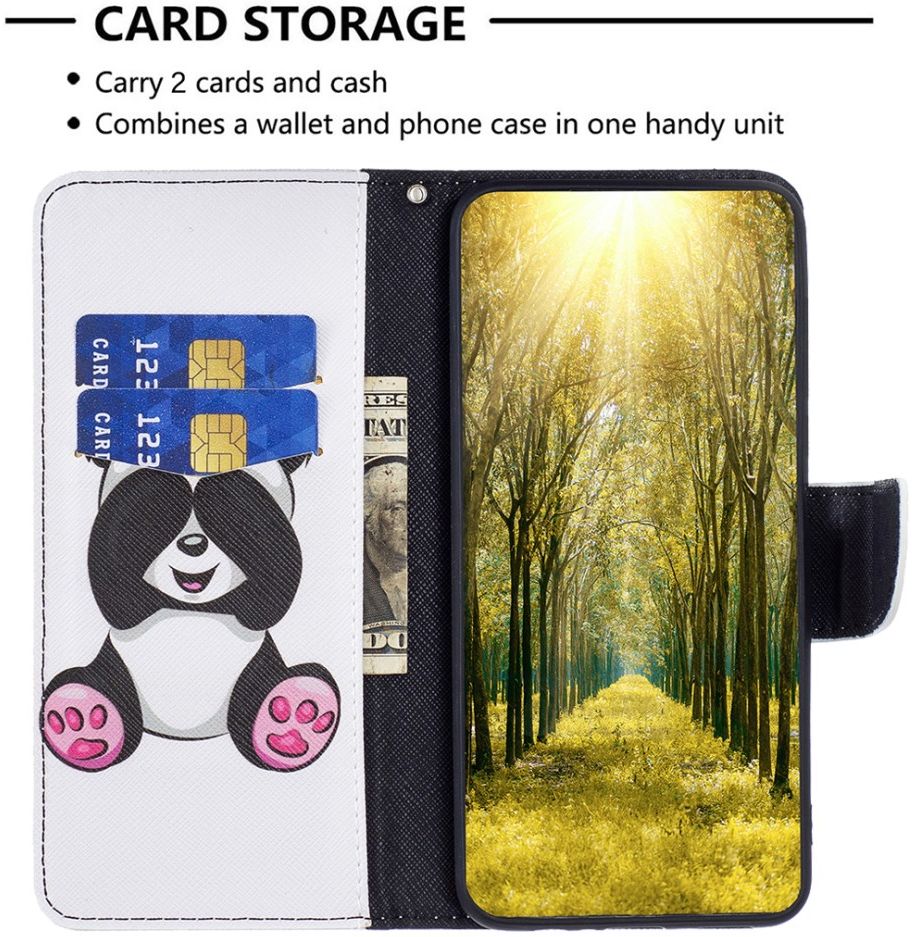 Xiaomi 13 Pro Hoesje Portemonnee Book Case Panda Print afbeelding 3
