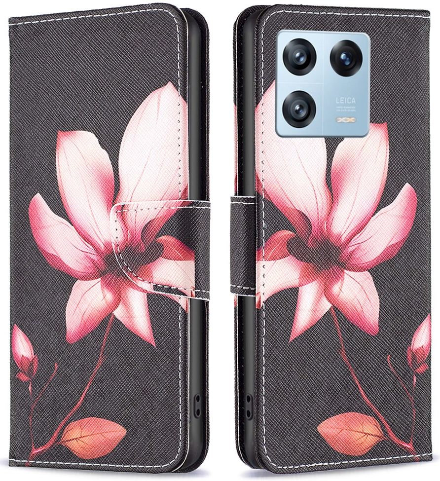 Xiaomi 13 Pro Hoesje Portemonnee Book Case Bloem Print afbeelding 1