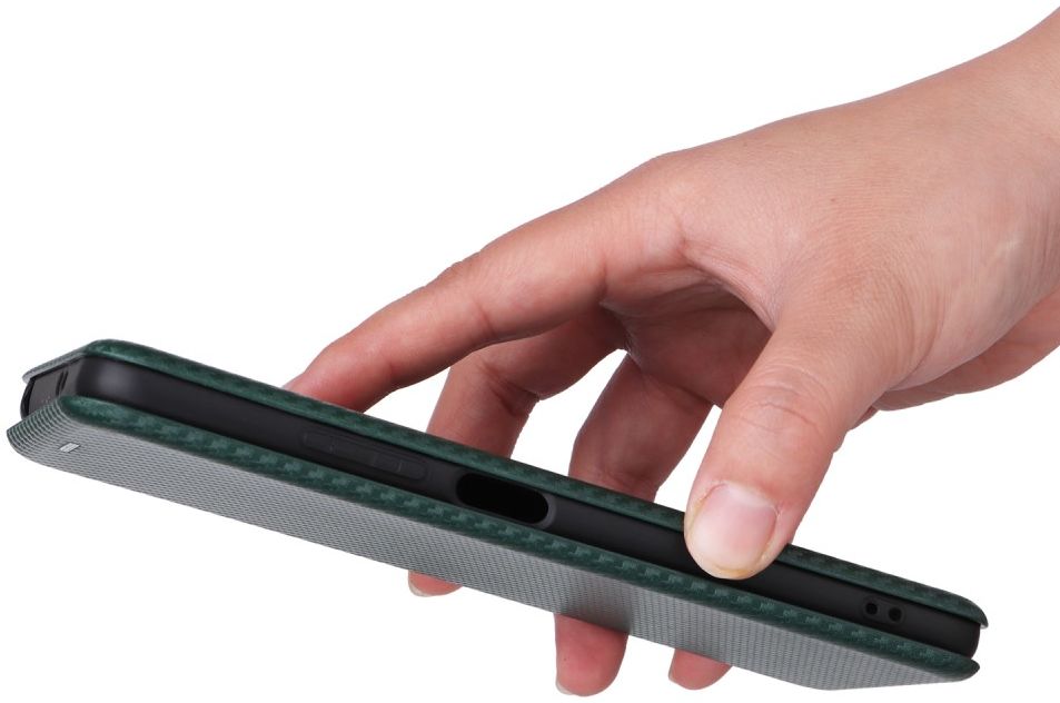 Xiaomi Redmi Note 12 5G / Poco X5 Hoesje Carbon Book Case Zwart afbeelding 6