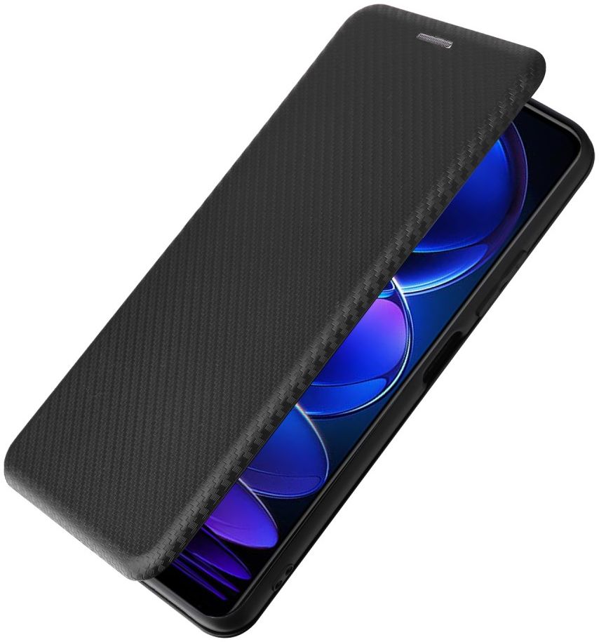Xiaomi Redmi Note 12 5G / Poco X5 Hoesje Carbon Book Case Zwart afbeelding 7