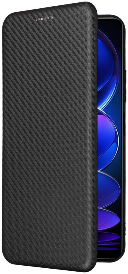 Xiaomi Redmi Note 12 5G / Poco X5 Hoesje Carbon Book Case Zwart afbeelding 8