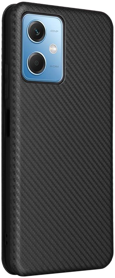 Xiaomi Redmi Note 12 5G / Poco X5 Hoesje Carbon Book Case Zwart afbeelding 9
