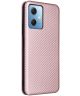 Xiaomi Redmi Note 12 5G / Poco X5 Hoesje Carbon Book Case Roze Goud