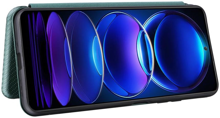 Xiaomi Redmi Note 12 5G / Poco X5 Hoesje Carbon Book Case Groen afbeelding 4