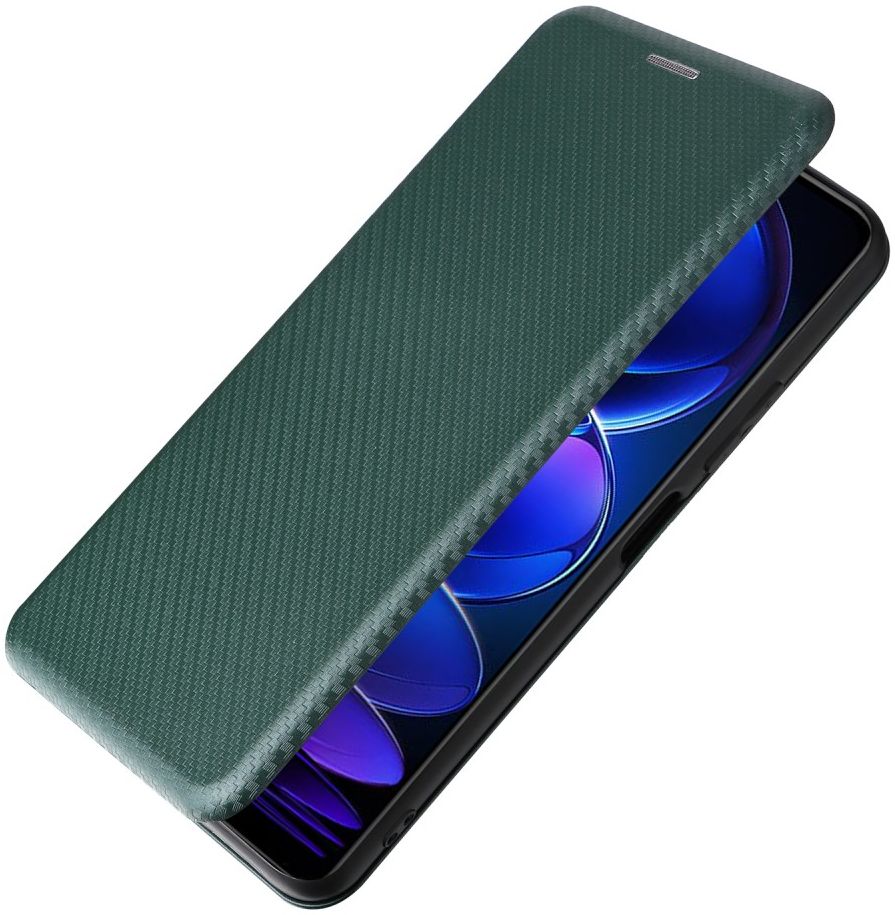 Xiaomi Redmi Note 12 5G / Poco X5 Hoesje Carbon Book Case Groen afbeelding 7