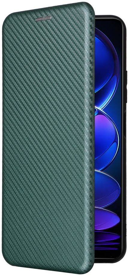 Xiaomi Redmi Note 12 5G / Poco X5 Hoesje Carbon Book Case Groen afbeelding 8