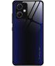 Xiaomi Redmi Note 12 5G / Poco X5 Hoesje Carbon Fiber Back Cover Blauw