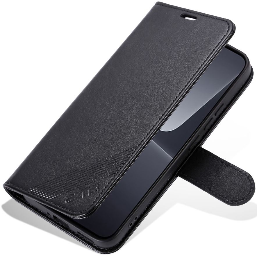 AZNS Xiaomi 13 Hoesje Wallet Book Case Kunstleer Zwart afbeelding 7