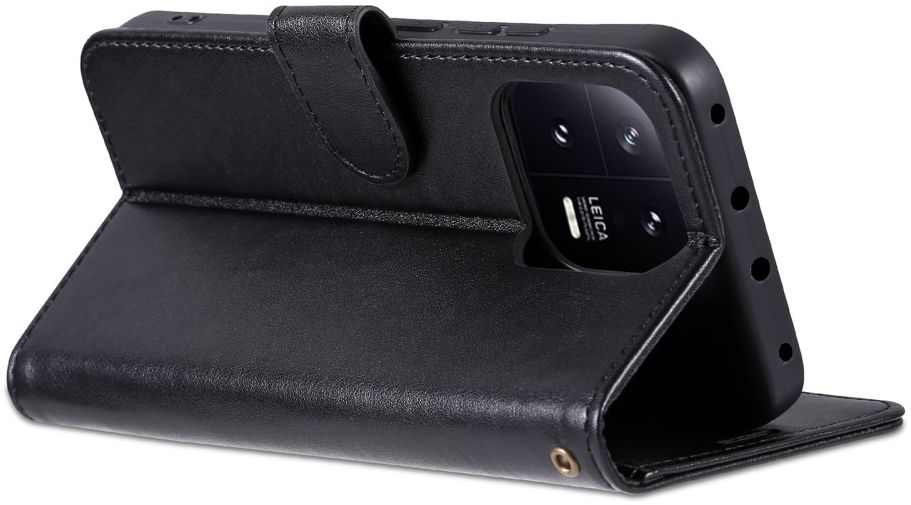 AZNS Xiaomi 13 Pro Hoesje Wallet Book Case Kunstleer Zwart afbeelding 4