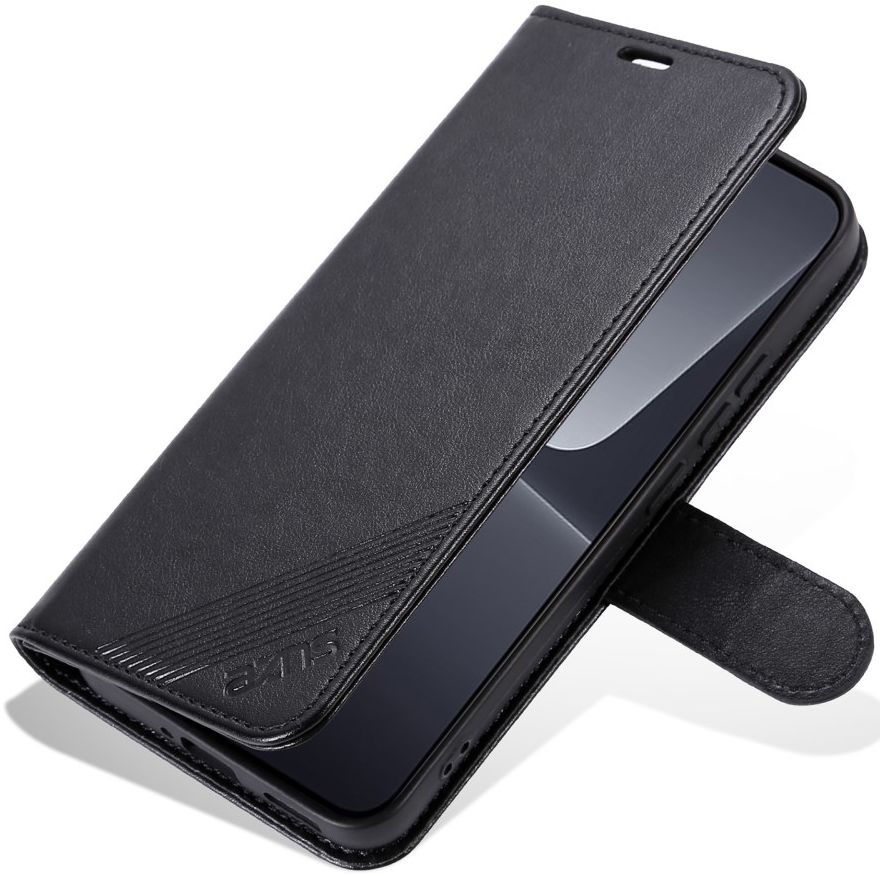 AZNS Xiaomi 13 Pro Hoesje Wallet Book Case Kunstleer Zwart afbeelding 6