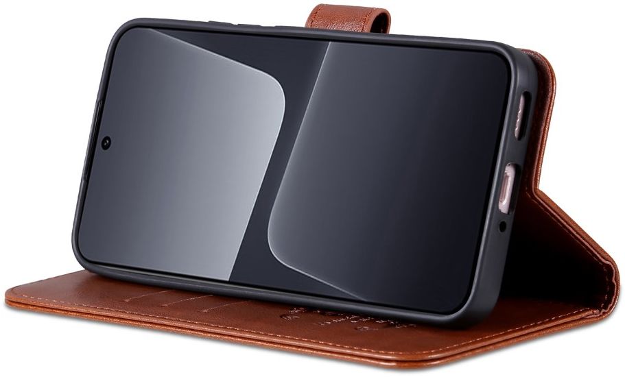 AZNS Xiaomi 13 Pro Hoesje Wallet Book Case Kunstleer Bruin afbeelding 3
