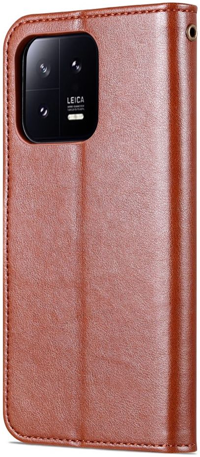 AZNS Xiaomi 13 Pro Hoesje Wallet Book Case Kunstleer Bruin afbeelding 9