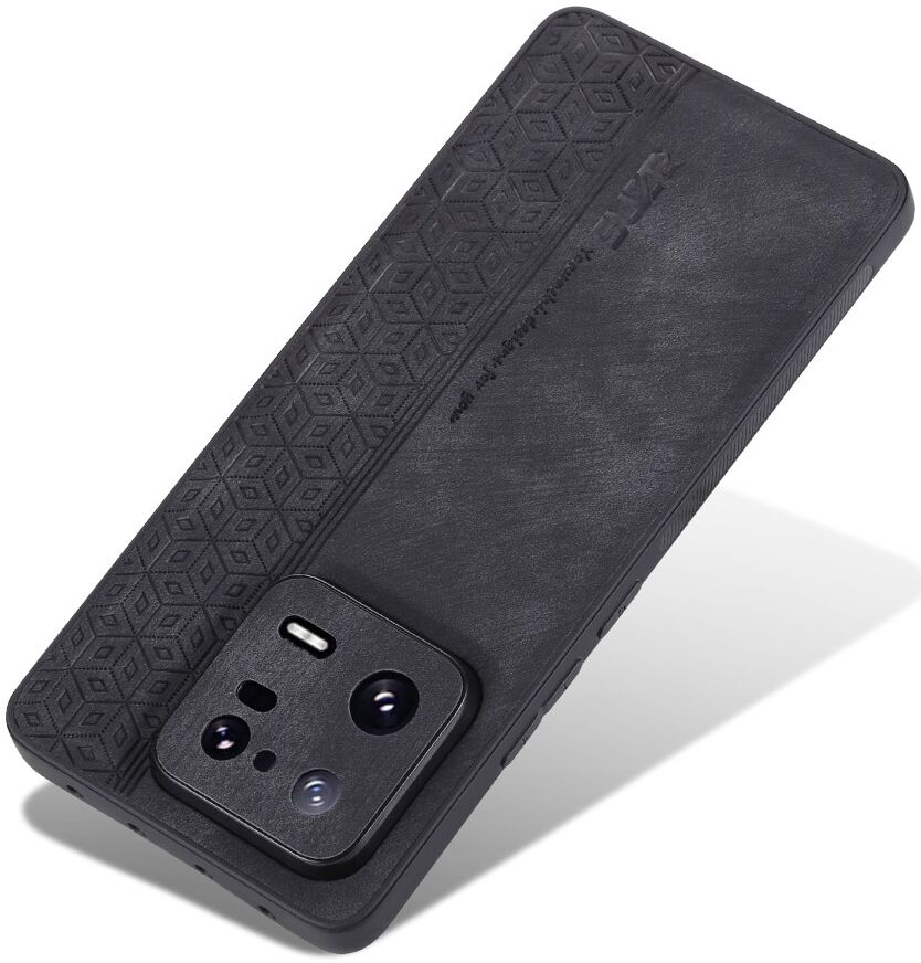 AZNS Xiaomi 13 Hoesje met Kunstleer Coating Back Cover Zwart afbeelding 9
