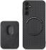 Samsung Galaxy A54 Carbon Hoesje met Magnetische Kaarthouder Zwart afbeelding 4