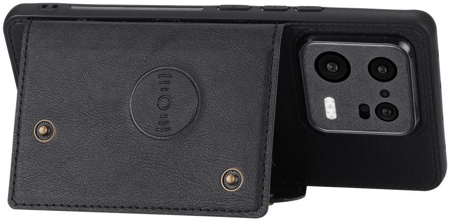 Xiaomi 13 Pro Zwart 3 in 1 Back Cover Portemonnee Hoesje Zwart afbeelding 3