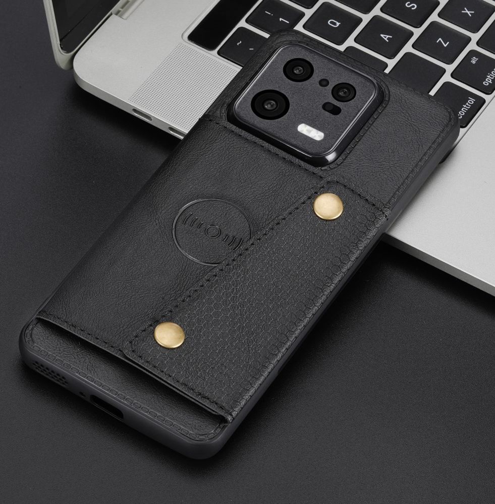 Xiaomi 13 Pro Zwart 3 in 1 Back Cover Portemonnee Hoesje Zwart afbeelding 9