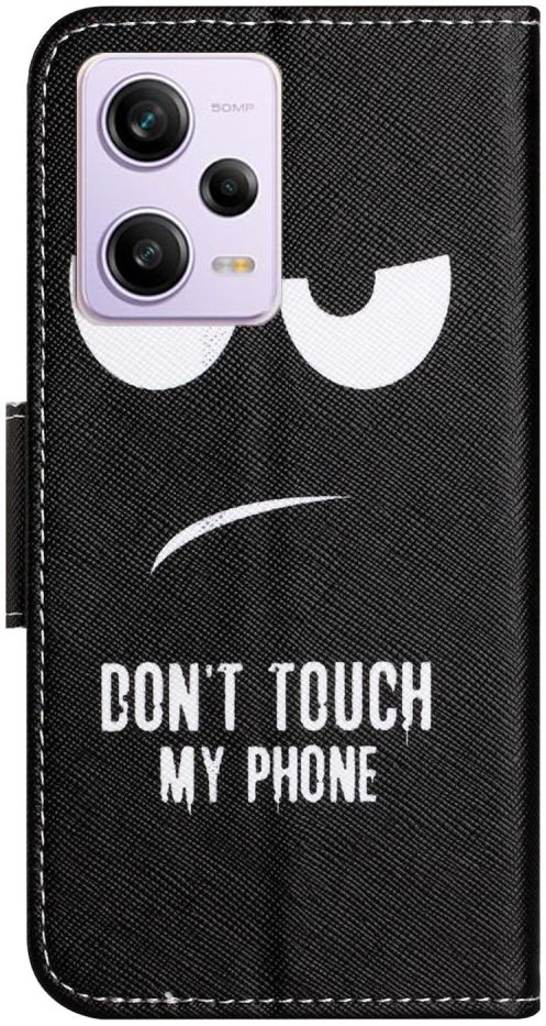 Xiaomi Redmi Note 12 5G/Poco X5 Hoesje Portemonnee Don't Touch Print afbeelding 5
