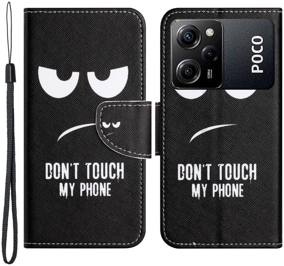 Xiaomi Redmi Note 12 Pro / Poco X5 Pro Hoesje Don&#039;t Touch Print afbeelding 1