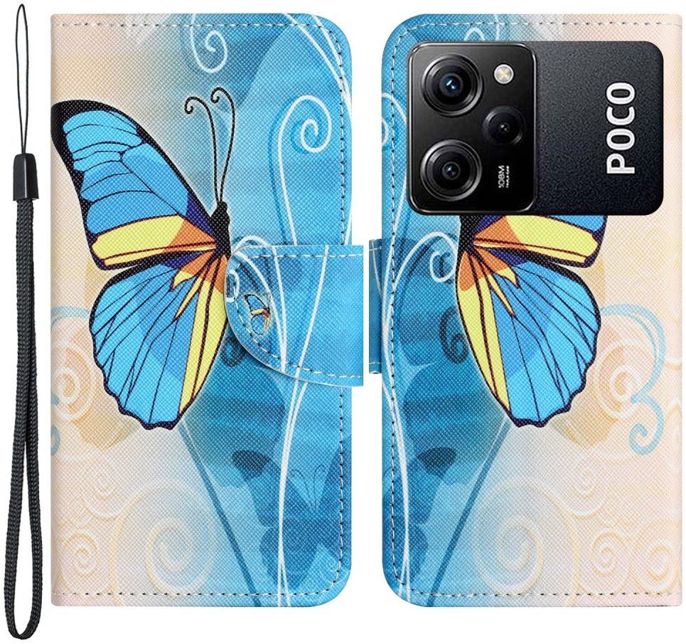 Xiaomi Redmi Note 12 Pro / Poco X5 Pro Hoesje Vlinder Print afbeelding 1